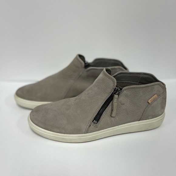 Ecco Shoes - Ecco Women’s Gray Leather Sneakers